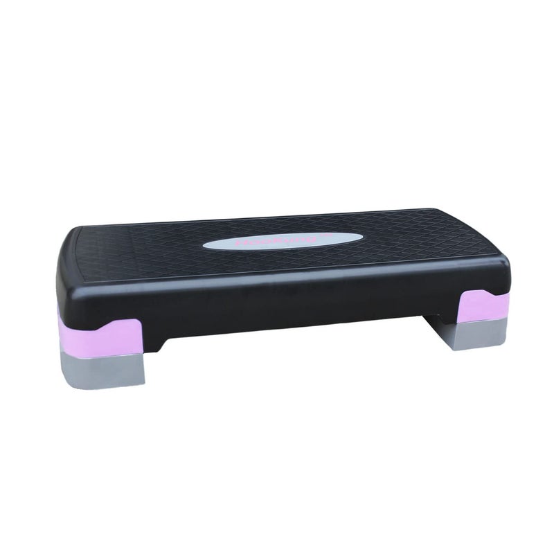 HooKung Height-Adjustable 4"-6" Aerobics Step Platform Fitness Equipment Workout Stepper Trainer For Indoor Exercise - Image 1